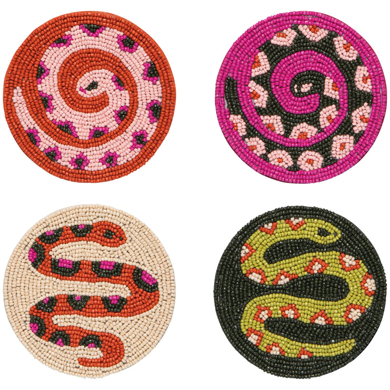 Danica Studio - Coaster Set4 Beaded Gardenland
