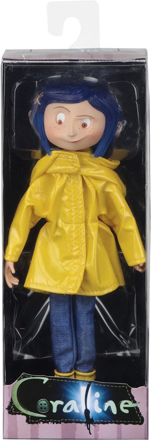 Neca - CORALINE - BENDY FASHION DOLL - RAIN COAT Toys & Games