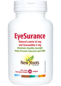 New Roots Herbal - Eyesurance Natural Lutein 25MG and Zeaxanthin 5MG 30 Softels