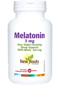 New Roots Herbal - Melatonin 3MG Sleep Support - 60 Tablets