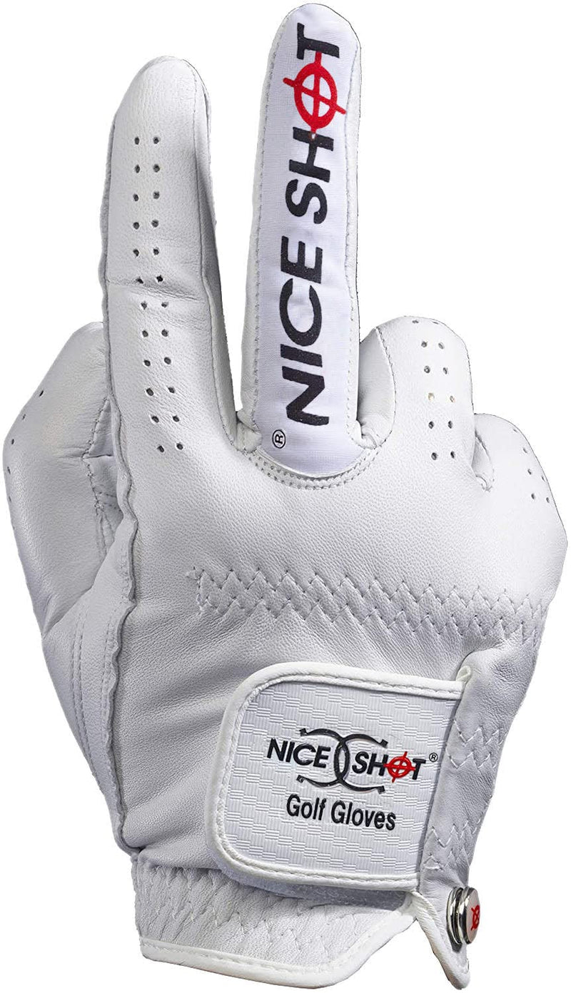 Nice Shot - Golf Glove The Bird White MRH Apparel & Accessories M