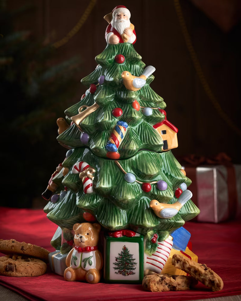 Spode - Christmas Tree - Tree Cookie Jar | 12.25 in