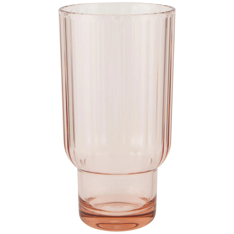 Now Designs - Acrylic Highball Fluted Home & Kitchen Blush Pink