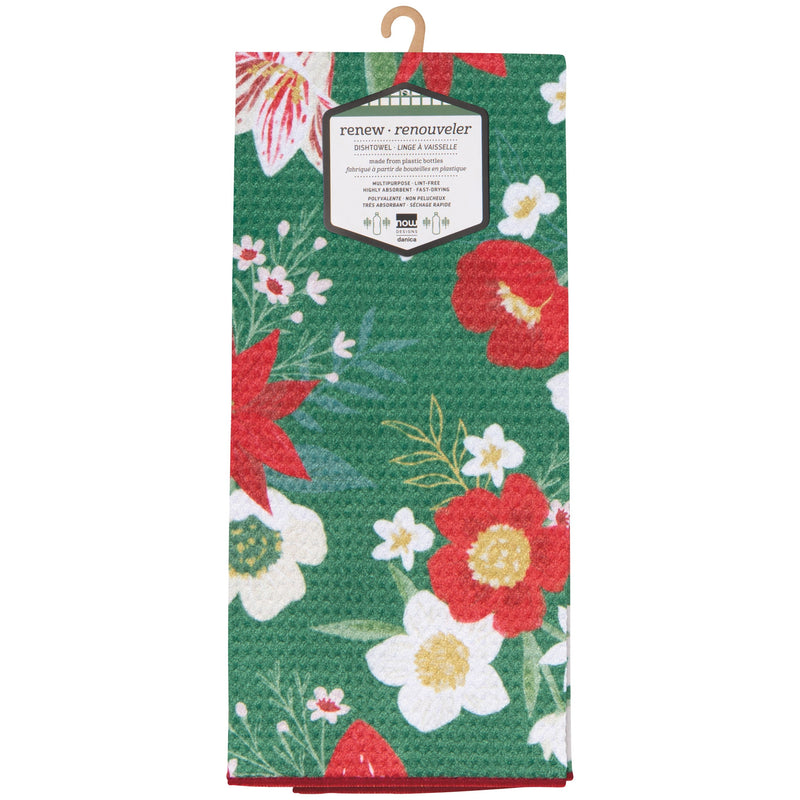 Now Designs - Amaryllis Christmas Recycled Microfibre Dishtowel