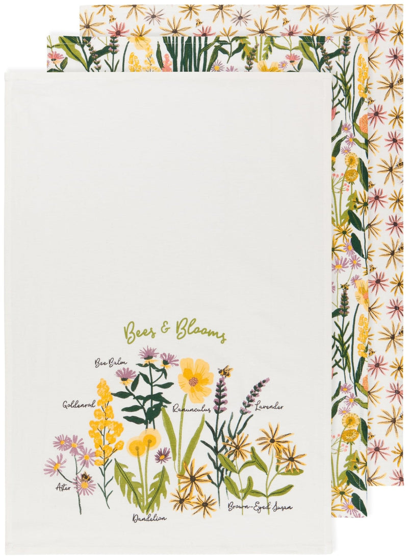 Now Designs - Bakers Floursack Set of 3 Home & Kitchen Bees & Blooms