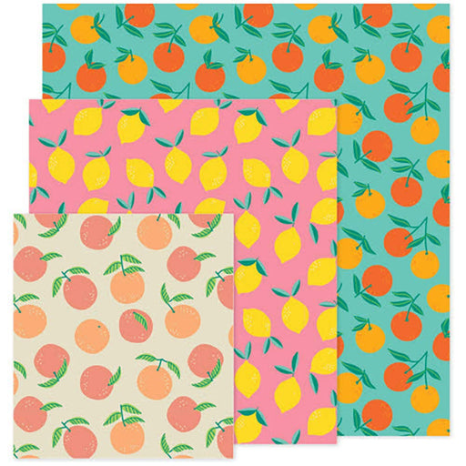 Now Designs - Beeswax Wrap Set of 3 Home & Kitchen Citrus