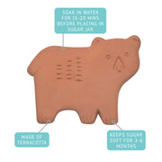 Now Designs - Boris Bear Terracotta Sugar Saver Home & Kitchen