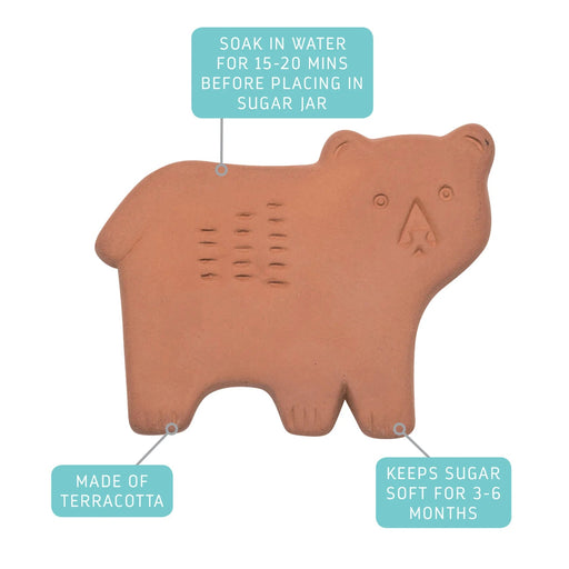 Now Designs - Boris Bear Terracotta Sugar Saver Home & Kitchen