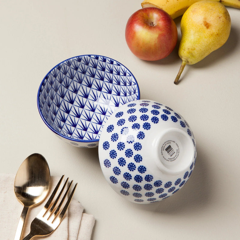 Now Designs - Bowl 4inch Home & Kitchen Blue Dots