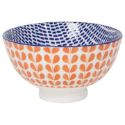 Now Designs - Bowl 4inch Orange Blue Blossom Home & Kitchen