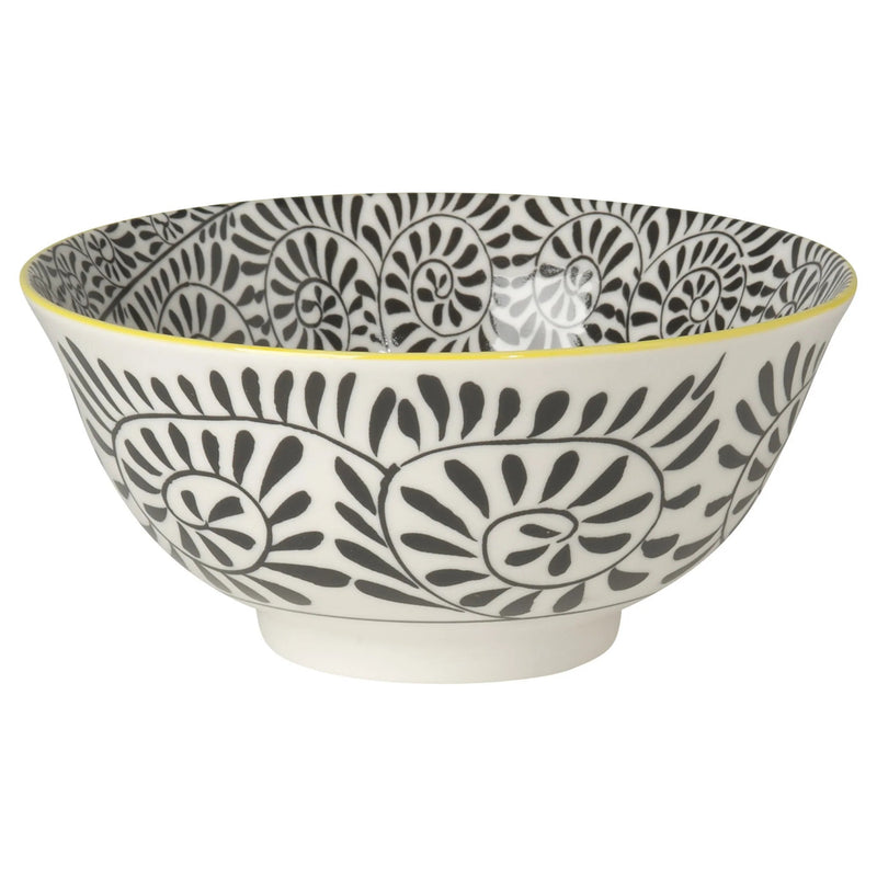 Now Designs - Bowl 6inch Black Vines Home & Kitchen