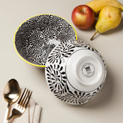 Now Designs - Bowl 6inch Black Vines Home & Kitchen