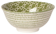 Now Designs - Bowl 6inch Green Rings Home & Kitchen