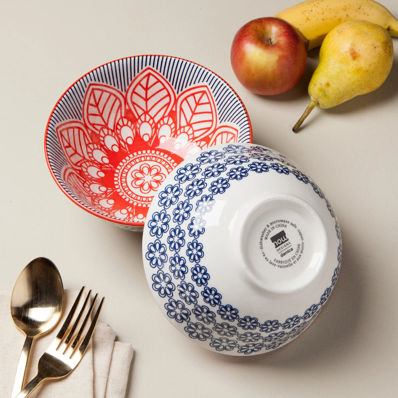 Now Designs - Bowl 6inch Home & Kitchen Red Floral