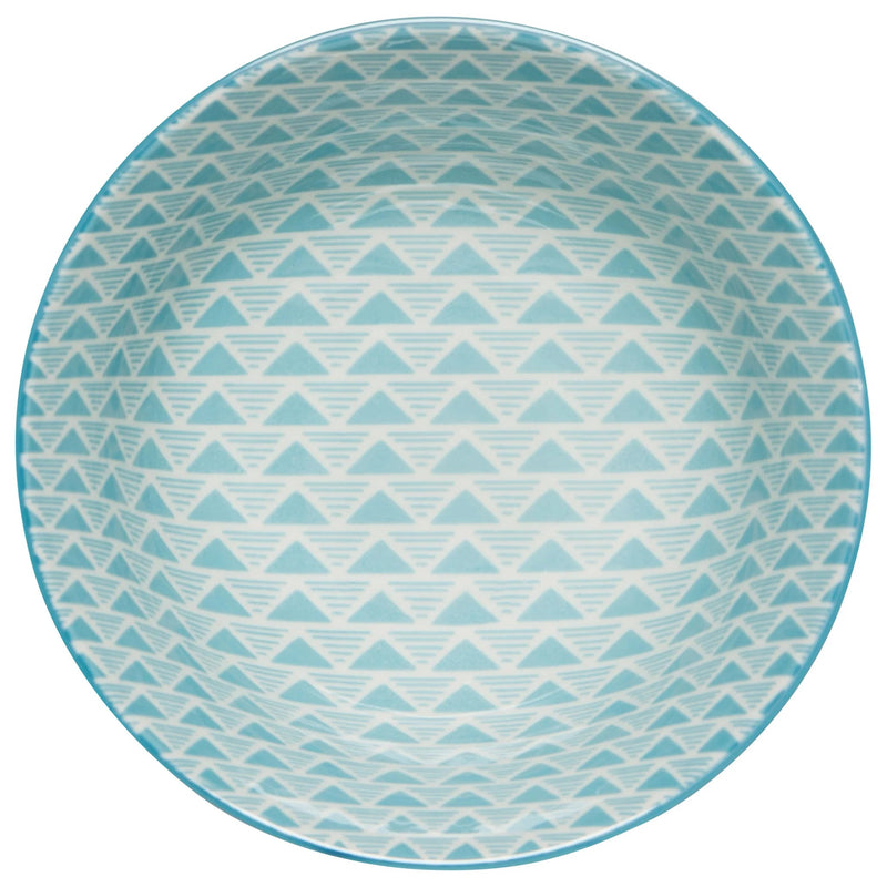 Now Designs - Bowl 6inch Red Blue Leaf Geo Home & Kitchen