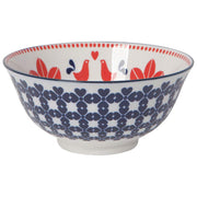 Now Designs - Bowl 6inch Red Navy Bird Home & Kitchen