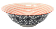 Now Designs - Bowl 8inch Black tile/Red Home & Kitchen