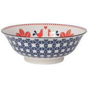 Now Designs - Bowl 8inch Red Navy Bird Home & Kitchen