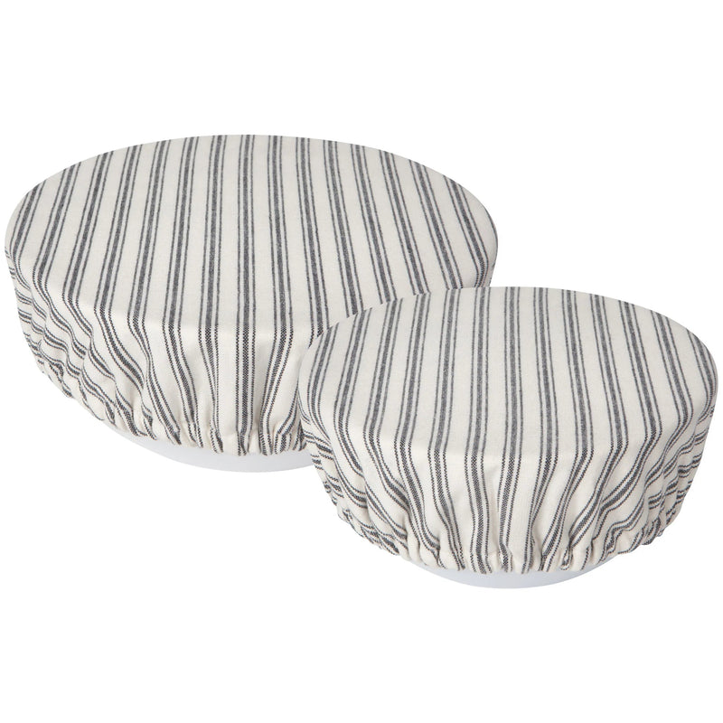 Now Designs - Bowl Covers Set of 2 Home & Kitchen Ticking Stripe