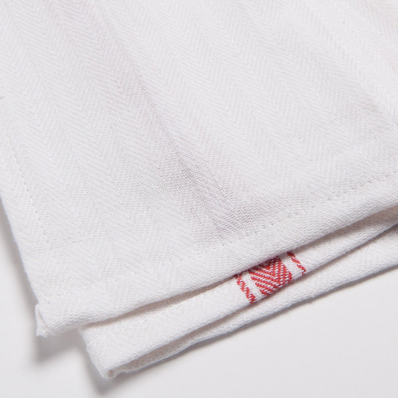 Now Designs - Brooklyn Stripe Poppy Red Dishtowels Set of 4 Home & Kitchen