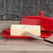 Now Designs - Butter Dish Rect Red Home & Kitchen