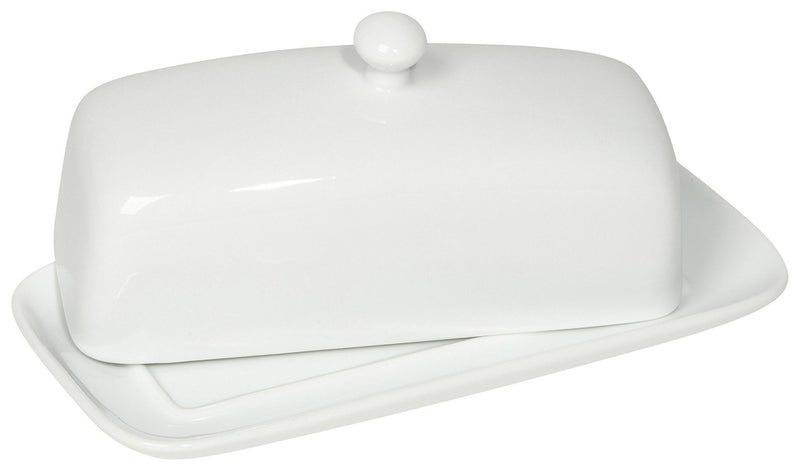 Now Designs - Butter Dish Rect White Home & Kitchen