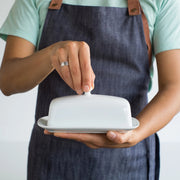 Now Designs - Butter Dish Rect White Home & Kitchen