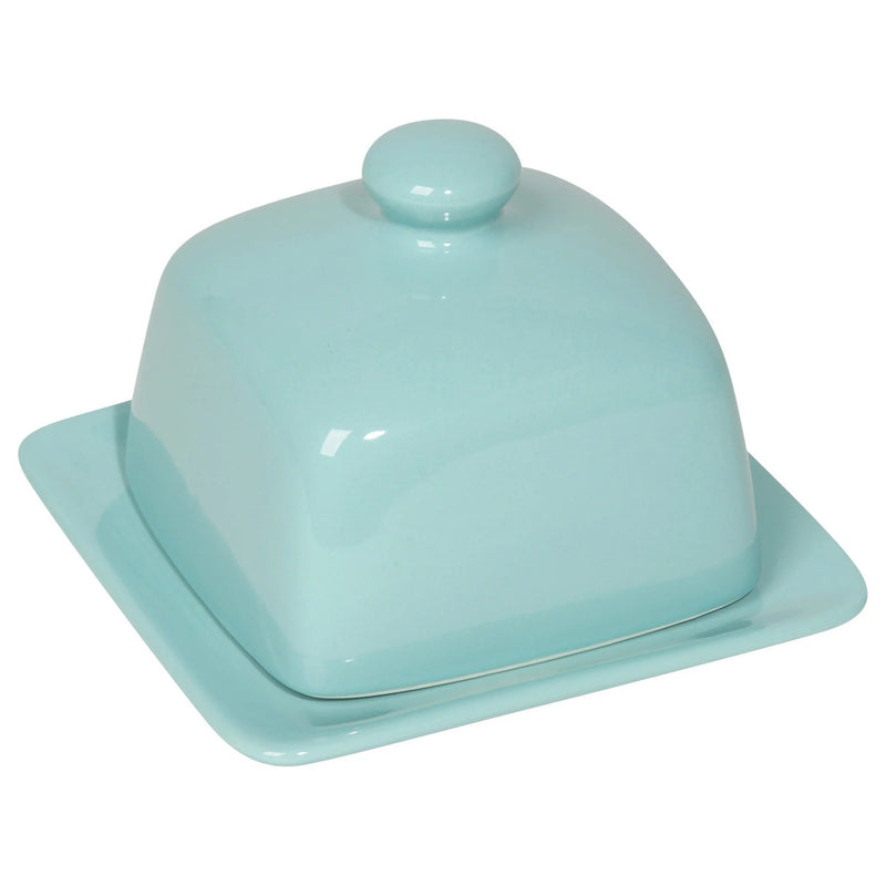 Now Designs - Butter Dish Square Home & Kitchen Eggshell Blue