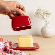 Now Designs - Butter Dish Square Home & Kitchen Red