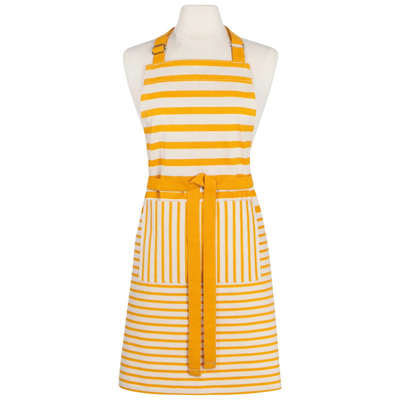 Now Designs - chef apron-Awning Stripe Ochre