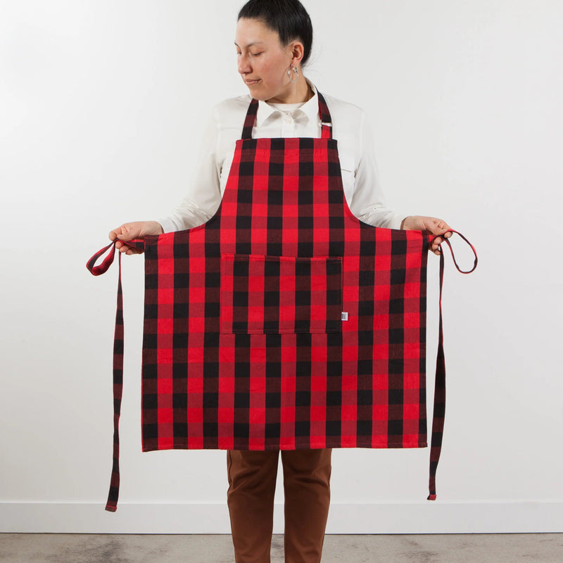 Now Designs - chef apron-Buffalo Check