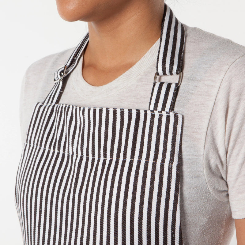 Now Designs - Chef Apron Home & Kitchen Narrow Stripe Black