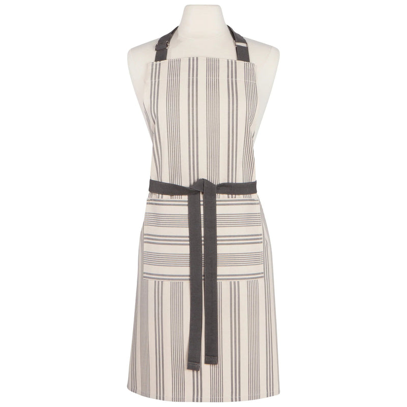 Now Designs - chef apron-Pencil Stripe Gray