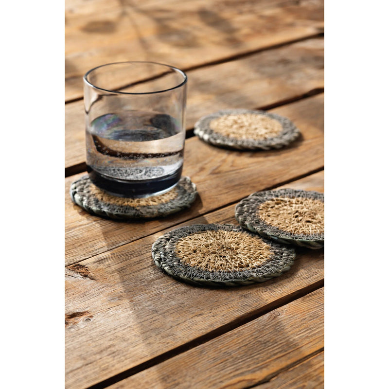Now Designs Coasters, Set of 4 Home & Kitchen Blue Border