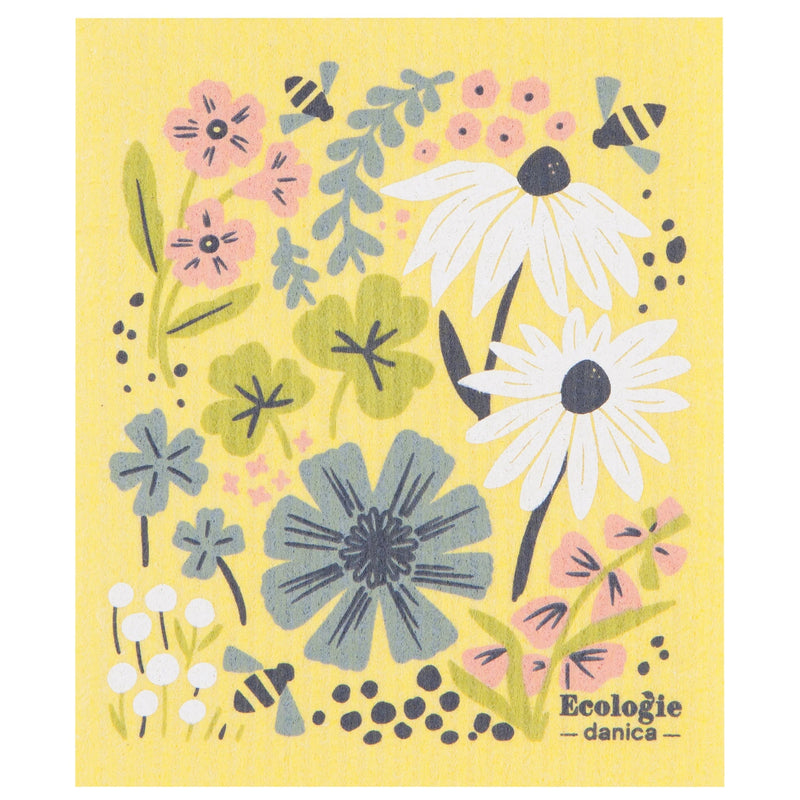now designs - swedish dishcloth bees & blossoms