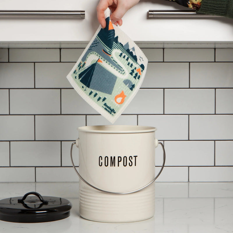 now designs - swedish dishcloth Camp life