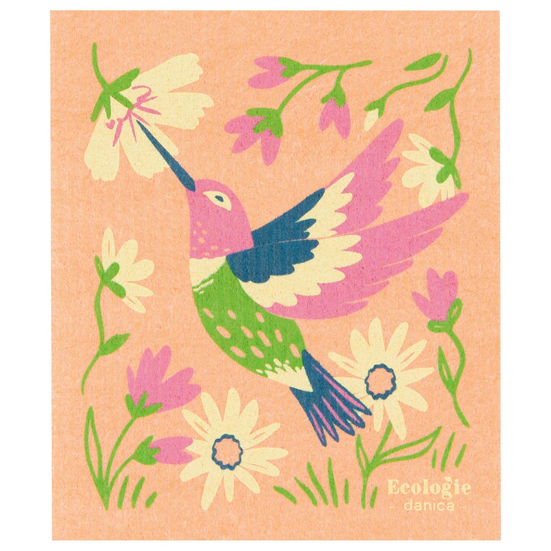 now designs - swedish dishcloth Hummingbird