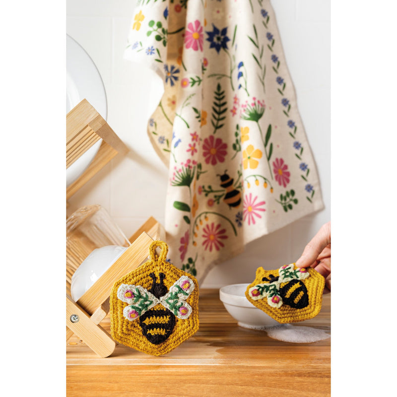 Now Designs - Dishcloth Crochet Sponge Bee Garden Home & Kitchen