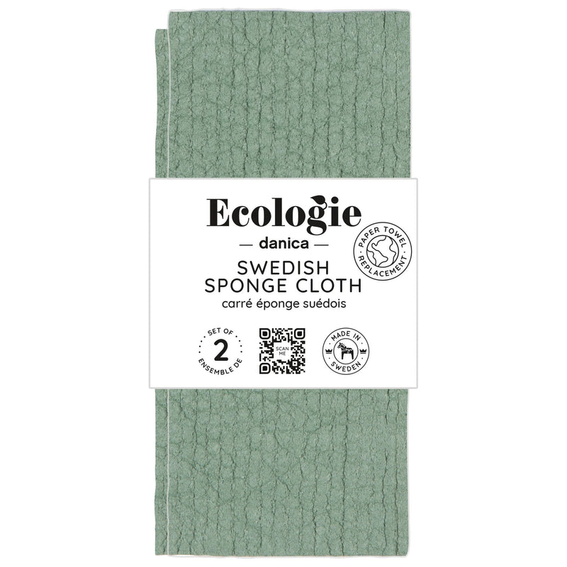 Now Designs - Dishcloths Set of 2 Home & Kitchen Elm Green Swedish