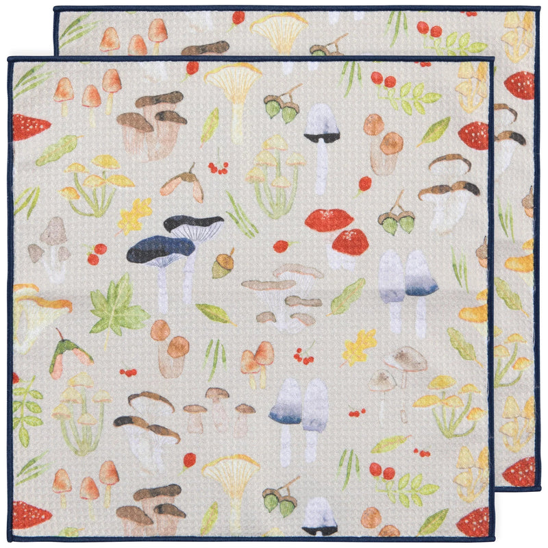 Now Designs - Dishcloths Set of 2 Home & Kitchen Field Mushrooms Renew