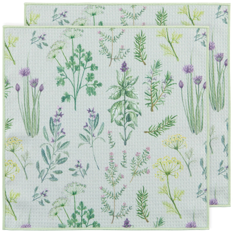 Now Designs - Dishcloths Set of 2 Home & Kitchen Fresh Herbs Renew
