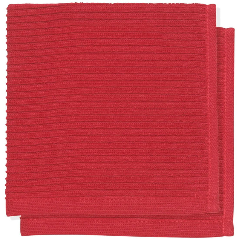 Now Designs - Dishcloths Set of 2 Home & Kitchen Red Ripple