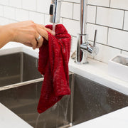 Now Designs - Dishcloths Set of 2 Home & Kitchen Red Ripple