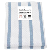 Now Designs - Dishcloths Set of 2 Home & Kitchen Slate Blue Basketweave