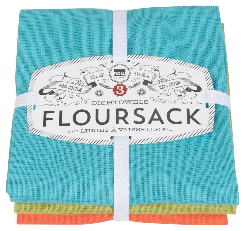 Now Designs - Floursack Dishtowels Set of 3 Home & Kitchen Bali Cactus Crush