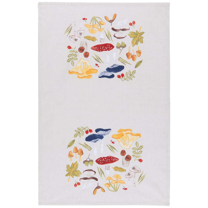Now Designs - Kitchen Towel Field Mushrooms | Gray Home & Kitchen