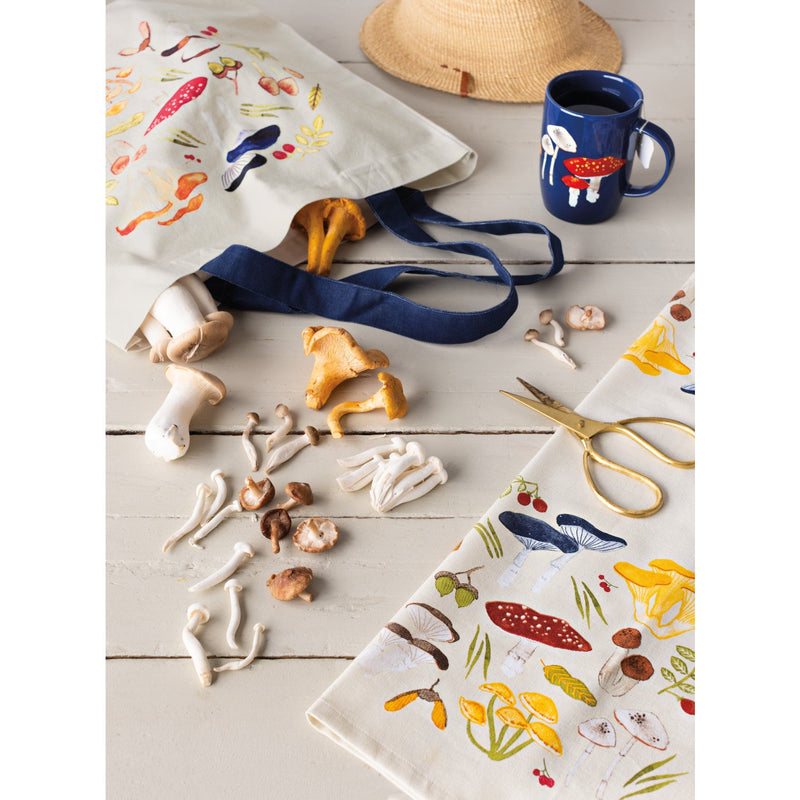 Now Designs - Kitchen Towel Field Mushrooms | Gray Home & Kitchen