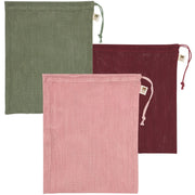 Now Designs - Le Marche Produce Bags Set of 3 Home & Kitchen Blush