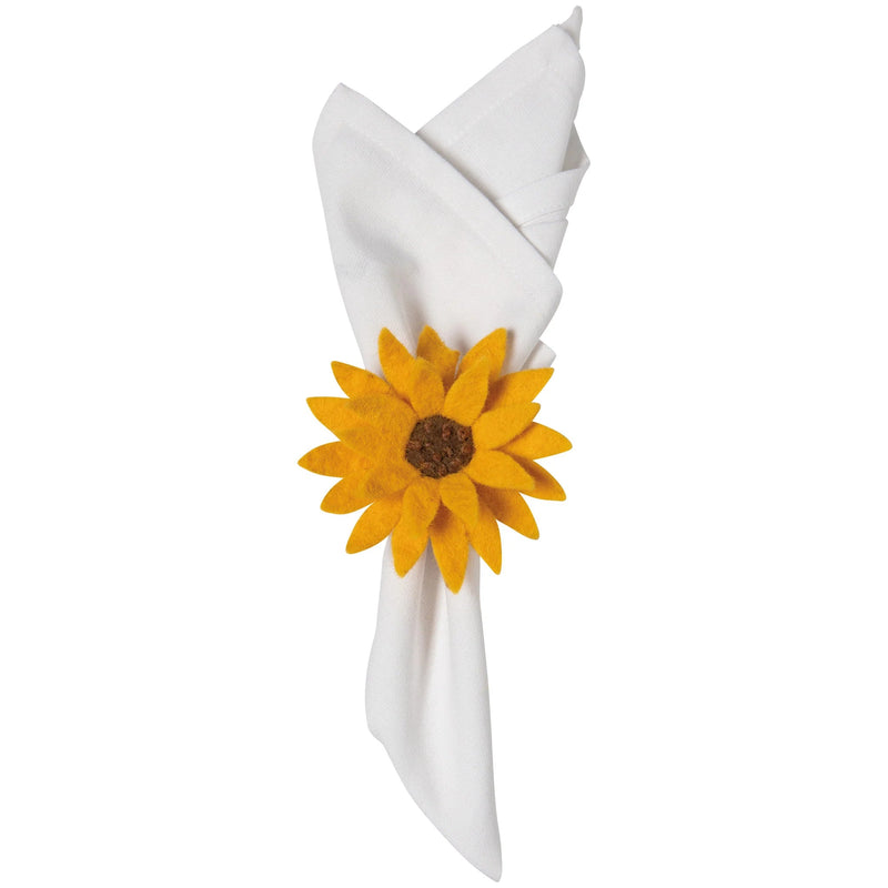 Now Designs - Napkin Ring Home & Kitchen Sunflower