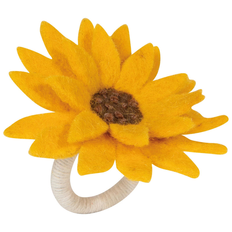 Now Designs - Napkin Ring Home & Kitchen Sunflower